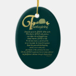 Thanksgiving - Psalm 100 Christmas Ornament