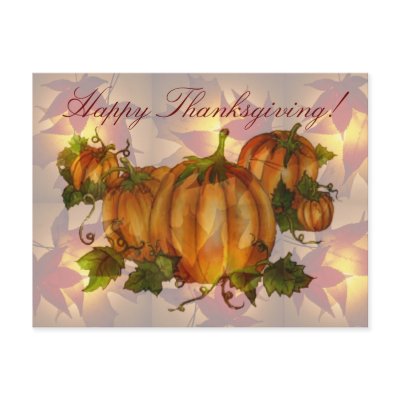 THANKSGIVING PUMPKIN PATCH by SHARON SHARPE Post Cards by sharonsharpe