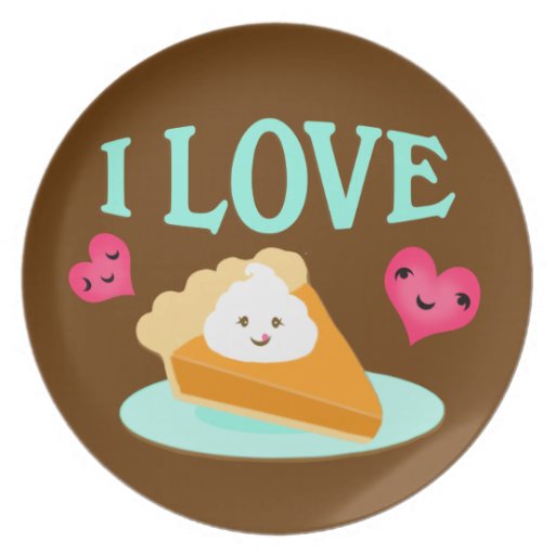 Thanksgiving Pumpkin Pie Love Plate