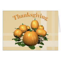 Thanksgiving Pumpkins Card cards