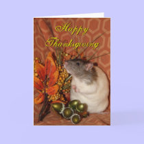 Thanksgiving rat card