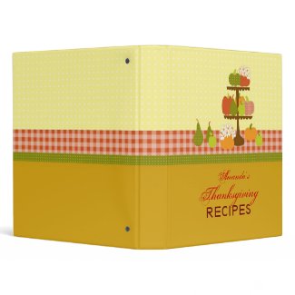 Thanksgiving Recipe Binder binder