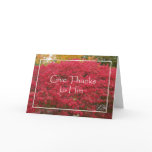 Thanksgiving Religious Card -- Red Leaves of Fall
