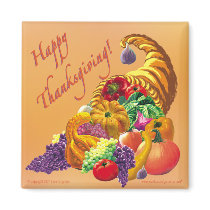THANKSGIVING Square Magnet by gardensofeve THANKSGIVING Square Magnet