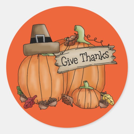 Thanksgiving Stickers Zazzle
