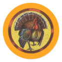 Thanksgiving Tom Turkey Stickers
