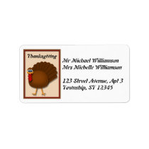 Thanksgiving Turkey Address Labels