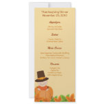 Thanksgiving Turkey Day Customized Menu Custom Invites