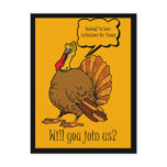 Thanksgiving Turkey Dinner Invitation Post Card