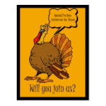 Thanksgiving Turkey Dinner Invitation Postcard