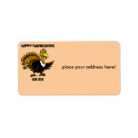 Thanksgiving turkey dinner personalized address labels