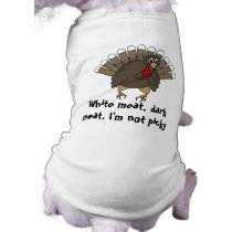 Thanksgiving Turkey Dog Shirt