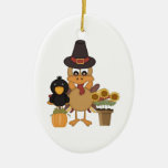 Thanksgiving Turkey Friends Christmas Ornaments