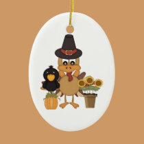 Thanksgiving Turkey Friends ornaments