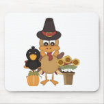 Thanksgiving Turkey Friends Mousepads