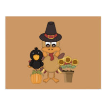 Thanksgiving Turkey Friends Postcards