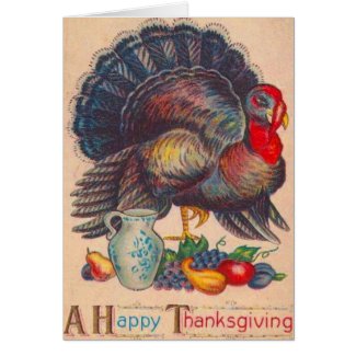 Thanksgiving Turkey Greeting Card