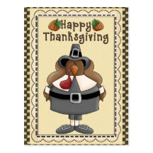 Thanksgiving Turkey greeting card Post Card