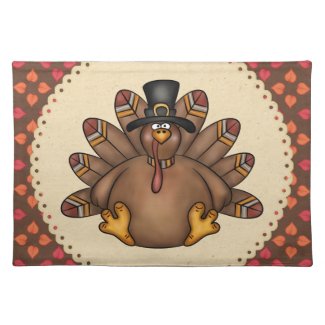 Thanksgiving Turkey Holiday Place Mat Cloth Placemat