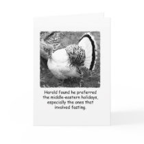 Thanksgiving Turkey Humorous Greeting Card