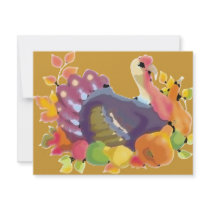 THANKSGIVING TURKEY invitations