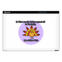 Thanksgiving Turkey Joke Decals For Laptops