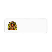 Thanksgiving Turkey Custom Return Address Labels