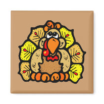 Thanksgiving Turkey Refrigerator Magnet