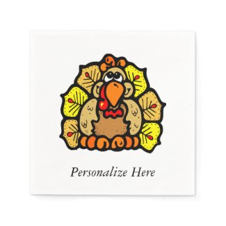 Thanksgiving Personalized Party Napkins