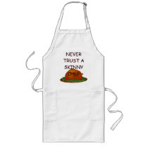 Thanksgiving Turkey Platter Skinny Chef Apron