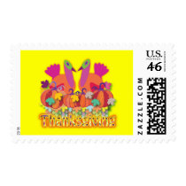 Thanksgiving Turkey Postage Stamp
