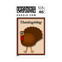Thanksgiving Turkey Postage Stamps