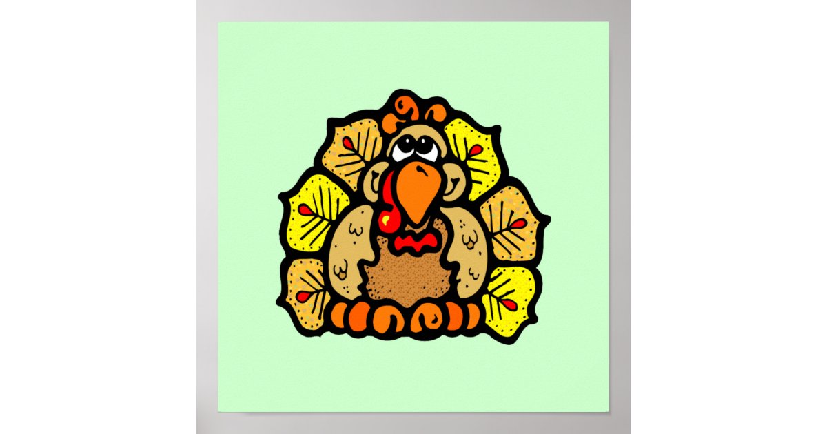 Thanksgiving Turkey Poster Zazzle