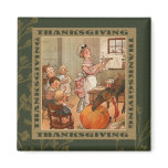 Thanksgiving Vintage Style Gift Magnet