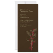 Thanksgiving Wheat Invitation