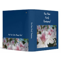 Thanksgiving Your Name Family binder Azaleas