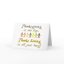 ThanksLiving Card - Horizontal