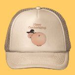 "Thankspigging" Funny Cartoon Pig Thanksgiving hats