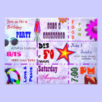 That 70's Invitation invitations