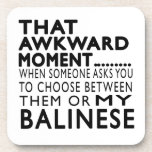 That Awkward Moment Balinese.Designs Beverage Coaster