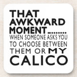 That Awkward Moment Calico.Designs Beverage Coasters