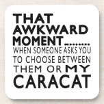 That Awkward Moment Caracat Designs Drink Coasters