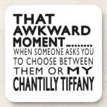 That Awkward Moment Chantilly Tiffany Designs Beverage Coaster