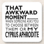 That Awkward Moment Cyprus Aphrodite.Designs Drink Coasters