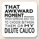 That Awkward Moment Dilute Calico Designs Beverage Coasters