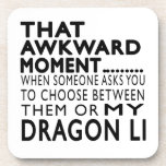 That Awkward Moment Dragon Li Designs Beverage Coaster