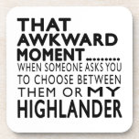 That Awkward Moment Highlander.Designs Drink Coasters