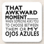 That Awkward Moment Ojos Azules.Designs Beverage Coasters