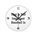 That Is Not Important Baseball Is Wall Clocks