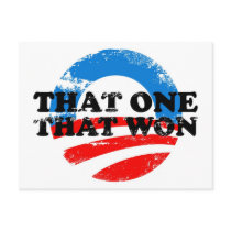 THAT ONE THAT WON postcards by PreciousDesigns THAT ONE THAT WON postcards